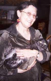 Mary with cat